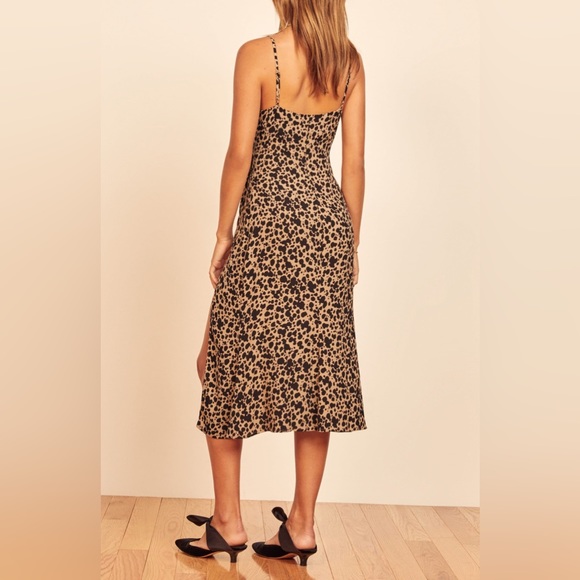 Reformation Crimini Slip Dress in Animal Print - Picture 3 of 6
